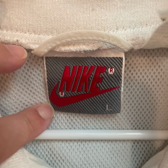 Vintage Nike Grey/White Top/Bottom Tennis Track Suit L - Picture 2 of 9